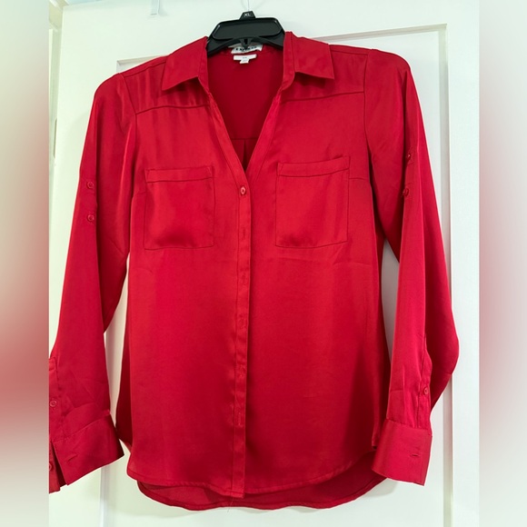 Express 3 Portofino Shirt Slim Small , black kisses, red and white Long Sleeve. - Picture 6 of 11